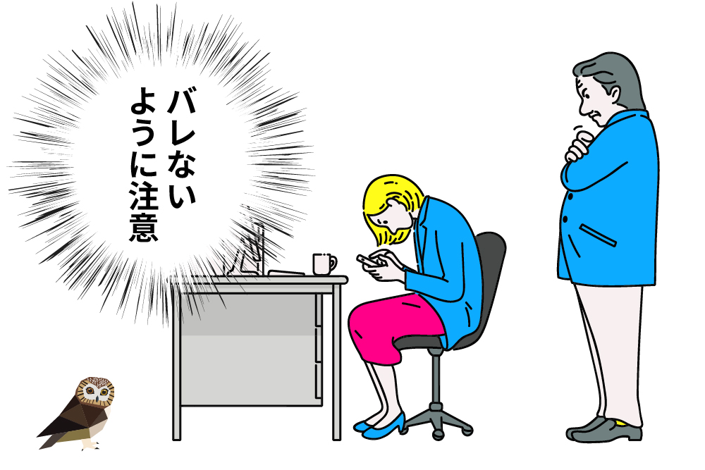 画：副業FXが会社にバレないようにするには